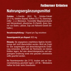 Junior Schröder Fatburner Grüntee 100 Kapseln