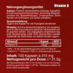 Vitamin D3 Vegan Tabletten