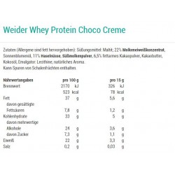 Weider Whey Protein Schokolade Haselnuss Creme 250g