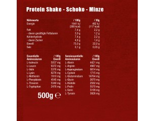 100% Whey Protein Shake Schoko-Minze