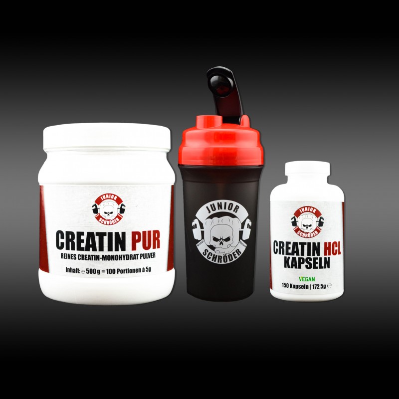 Creatin HCL Vegan Creatin Pur Monohydrat Pulver & gratis Shaker