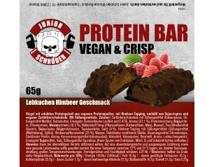 Vegan Protein Bar Lebkuchen Himbeere