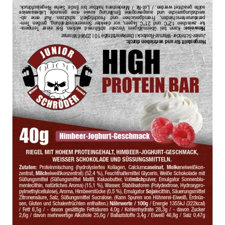 High Protein Riegel Himbeere Joghurt Geschmack