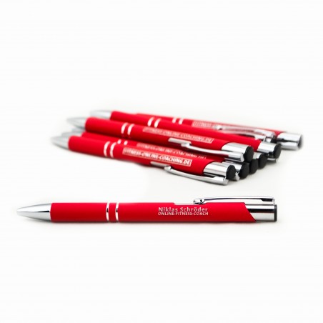 10er Set Soft Touch Kugelschreiber Junior Schröder