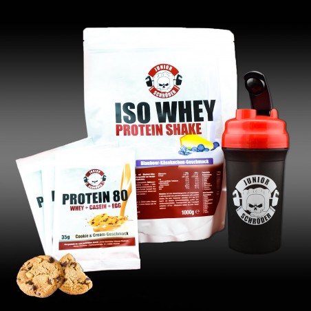 Protein Shake Blaubeer-Käsekuchen gratis Shaker & 3 Proben